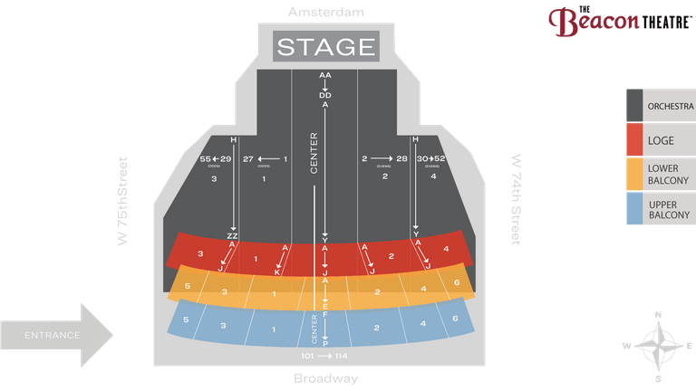 Beacon Theater Seating Chart Detailed | Awesome Home