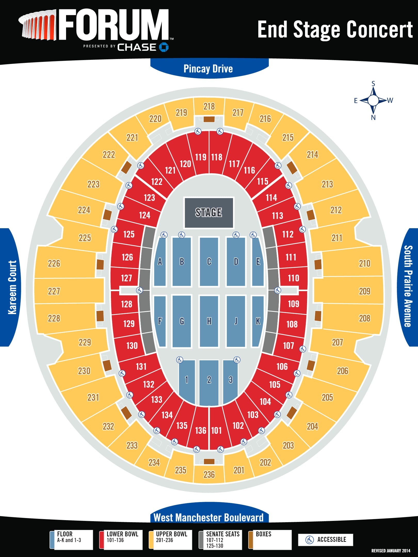 The Forum Seat Map