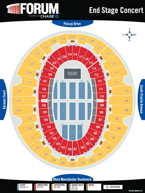 The Forum Inglewood Detailed Seating Chart Review Home Decor