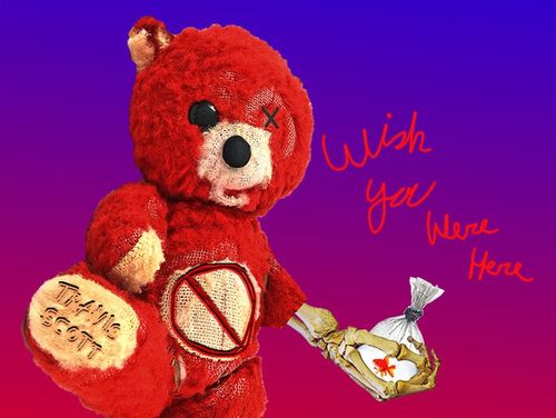 astroworld merch teddy bear