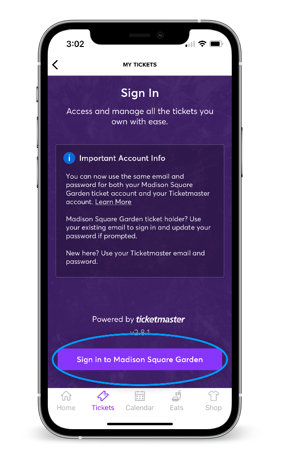 Mts Access Tickets Ticketmaster Help | Transfer, Manage, Accept & Access Tickets | MSG