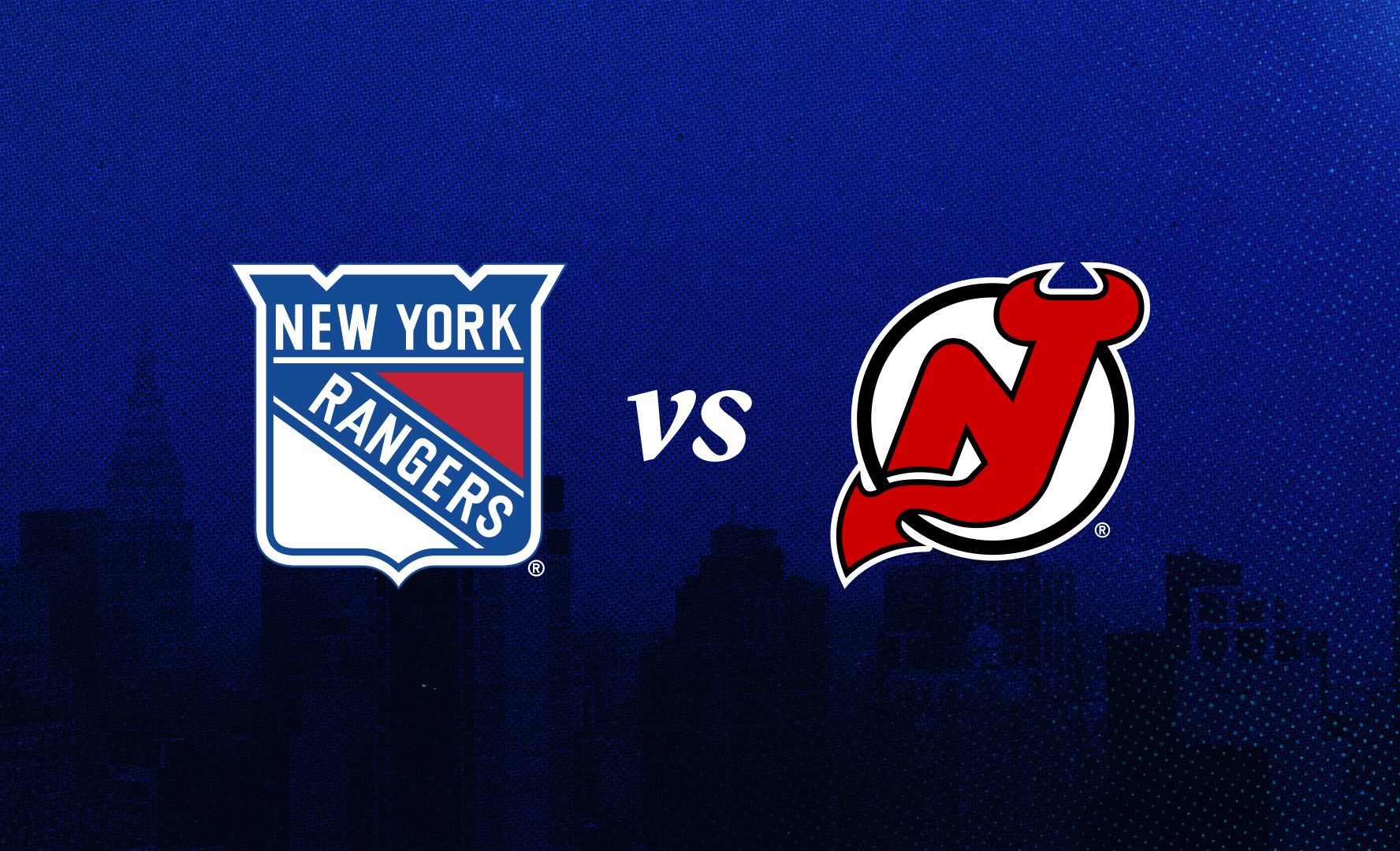 New york rangers v new jersey devils on sale